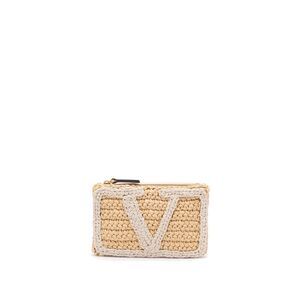 Valentino Garavani Women `Viva Superstar Crochet` Small Flat Pouch